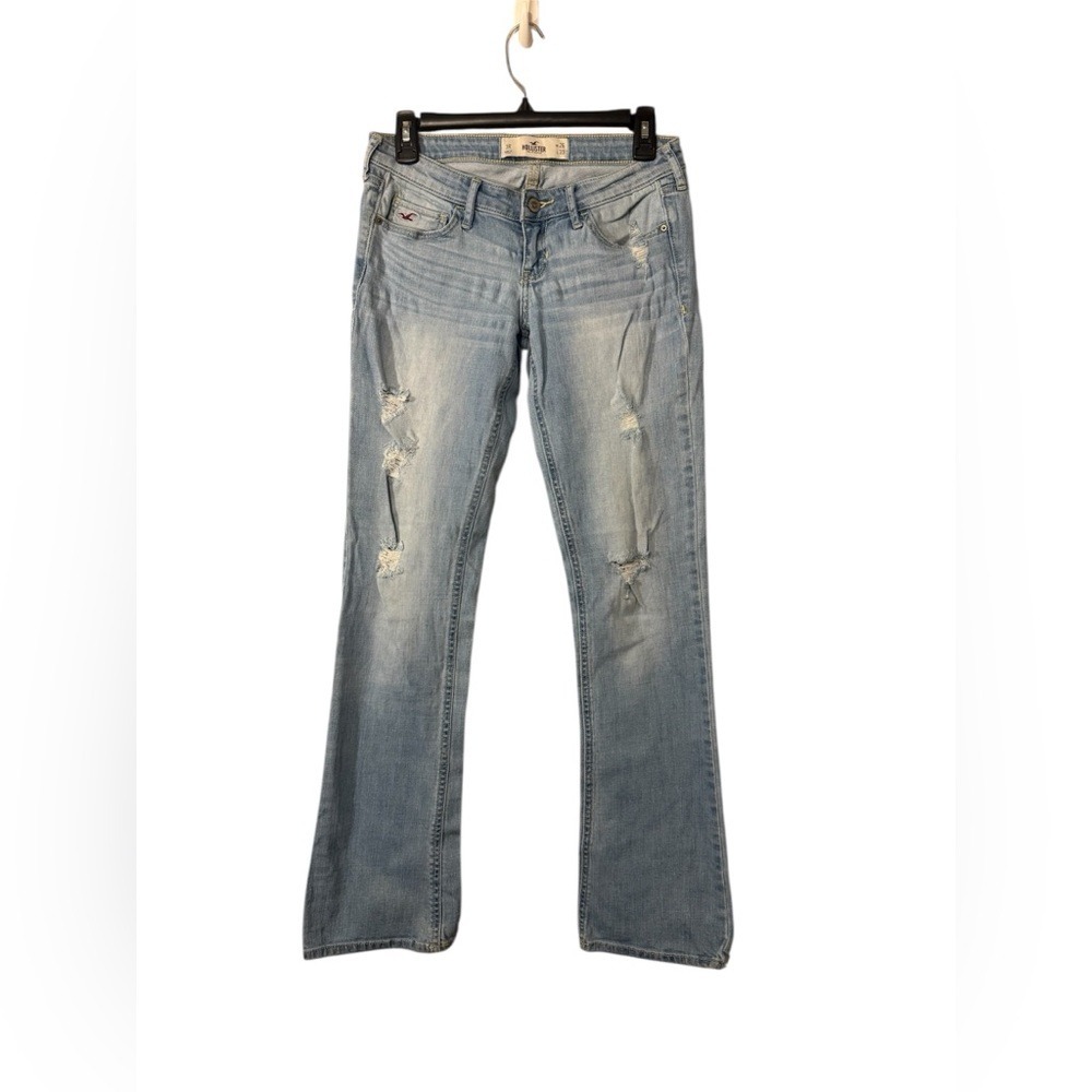 Hollister Women's Light Blue Boot Cut Jeans Size 3 Reg